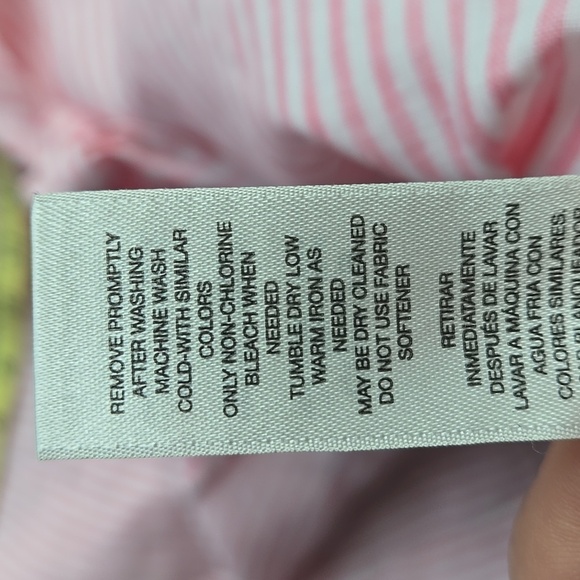 Chico's 100% Linen No-iron Tie Front Bitton Down Blouse - Picture 9 of 9